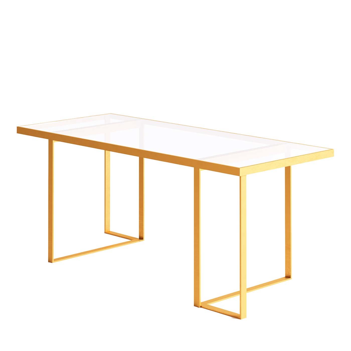 Jackie Brass and Glass Table - Main view