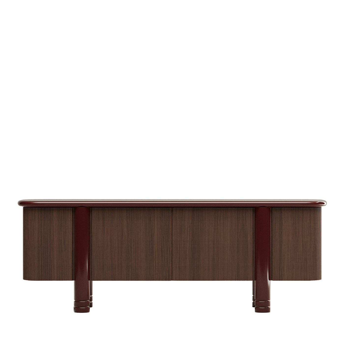 Sideboard aus braunem und rotem Holz Paris - Hauptansicht