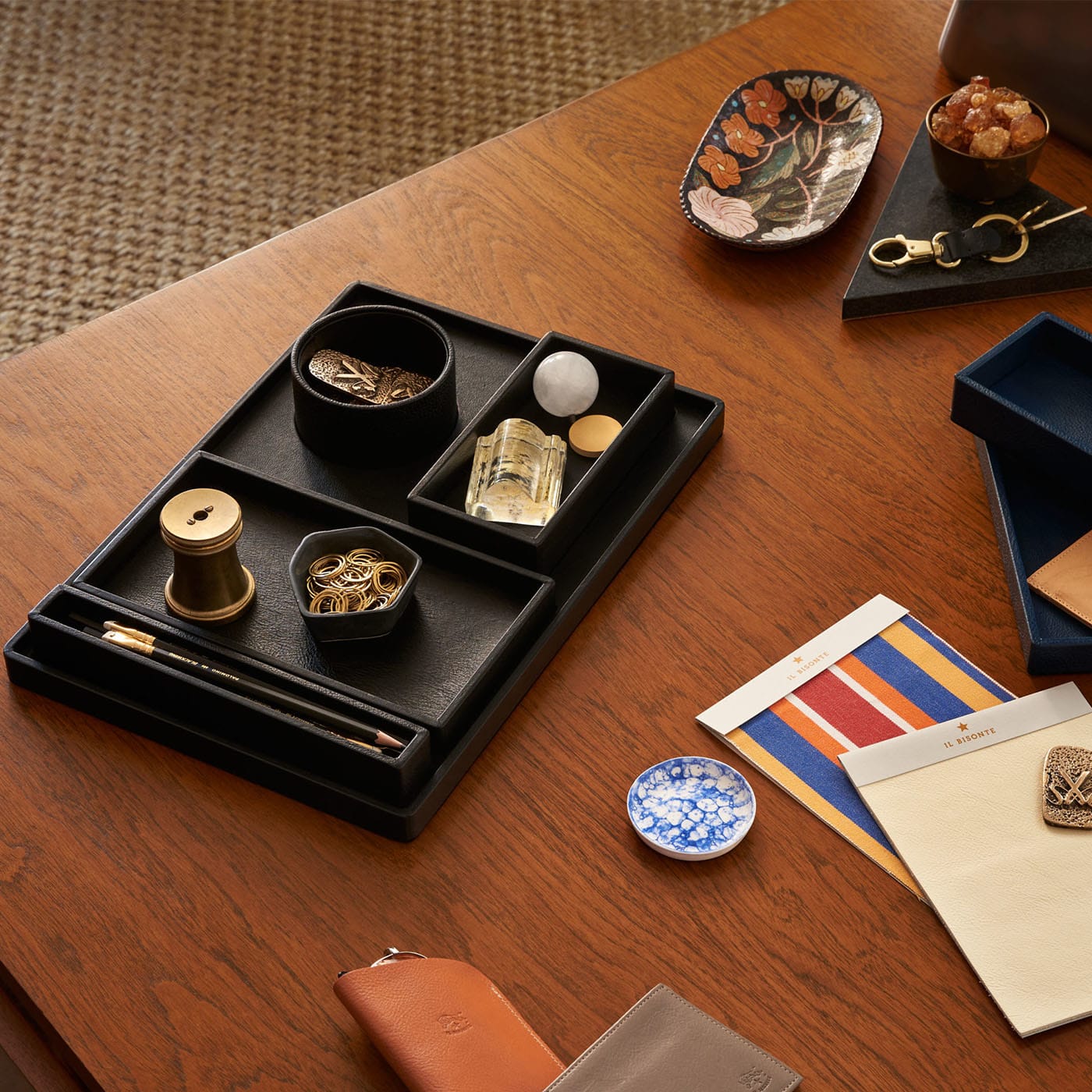 Black Leather Canteen Tray 02 by Shawn Henderson - Alternative view 2