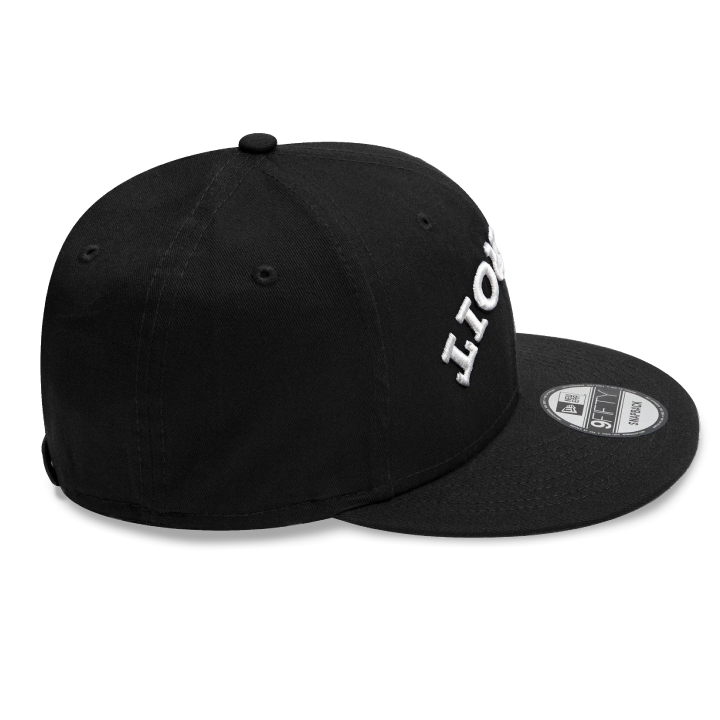 Tiorted Black New Era Baseball Cap W/ White Text