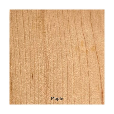 Maple wood sample, a light golden brown