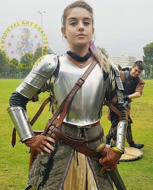 Halloween Female Fantasy Armour Suit, Knight Lady Armour