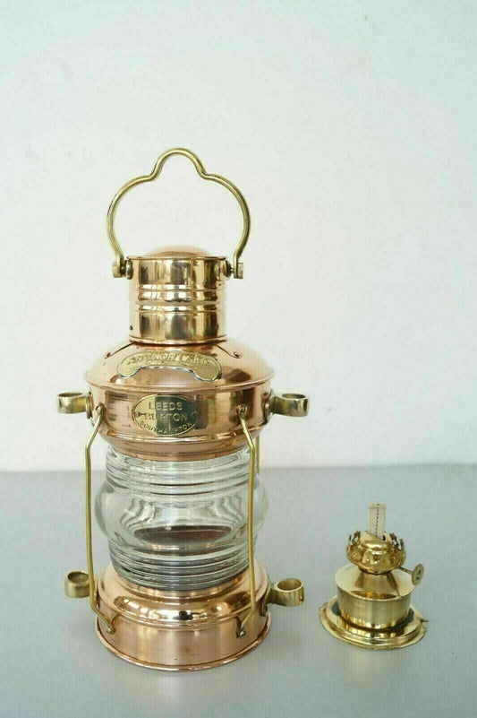 Brass Oil Lamp, Maritime Ship Lantern