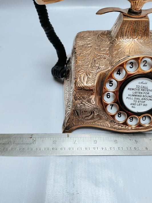 Nautical Brass Vintage Rotary Phone, Old Fashioned Telephone, French  Victorian Telephone for Home/ Office Decor 