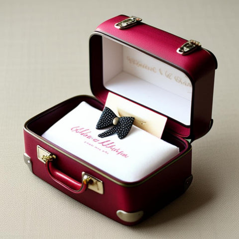 Mini Suitcase Wedding Favor Box