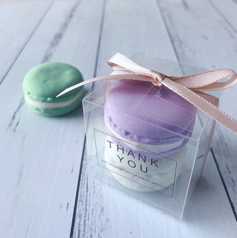 Clear PVC Macaroon Party Favor Box