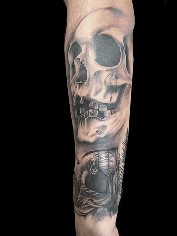 Skull and Reaper by Anthony