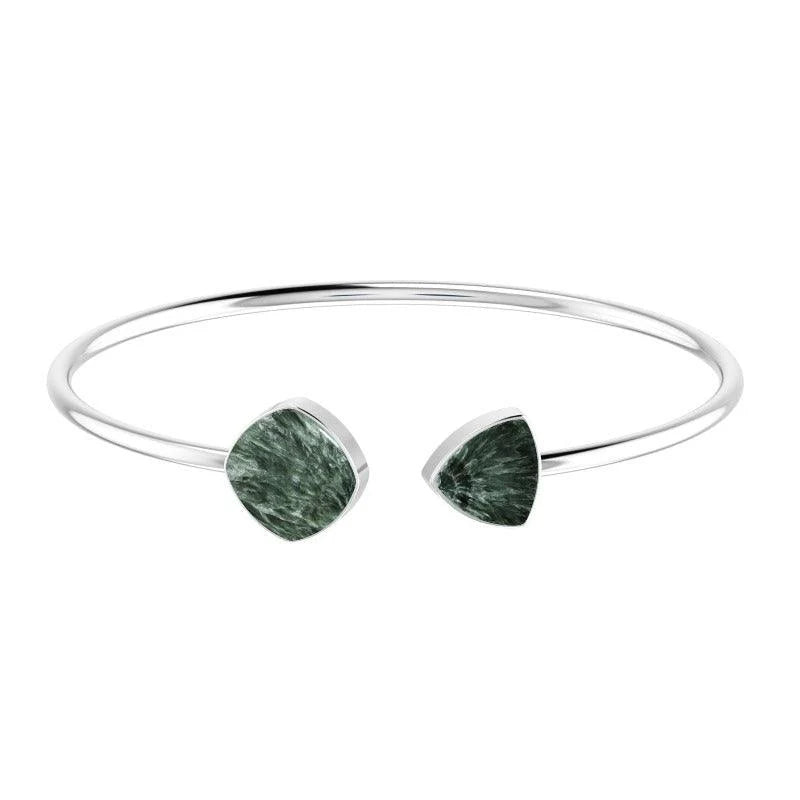 Sterling Silver Seraphinite Bangle