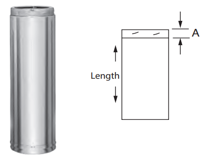 DuraVent - DuraTech Premium 6 & 8 Chimney Length Pipe — Fireplaces USA