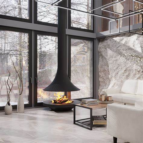 66 Modern Built-In Fireplaces To Bring A Cozy Touch - DigsDigs