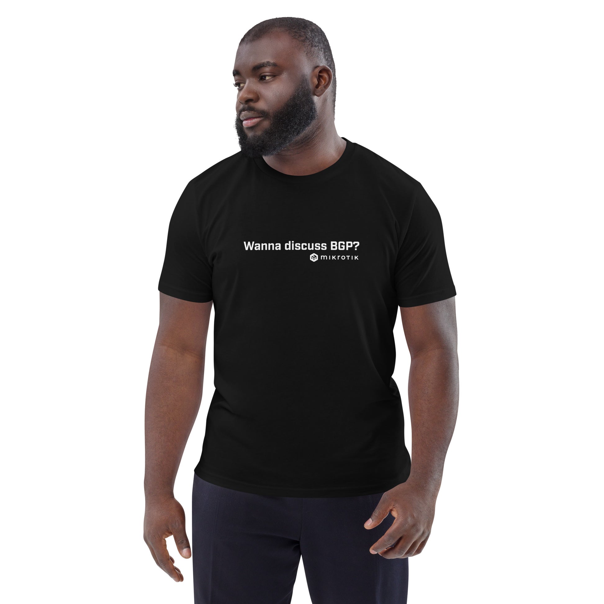 BGP organic cotton t-shirt – mikrotik-merch