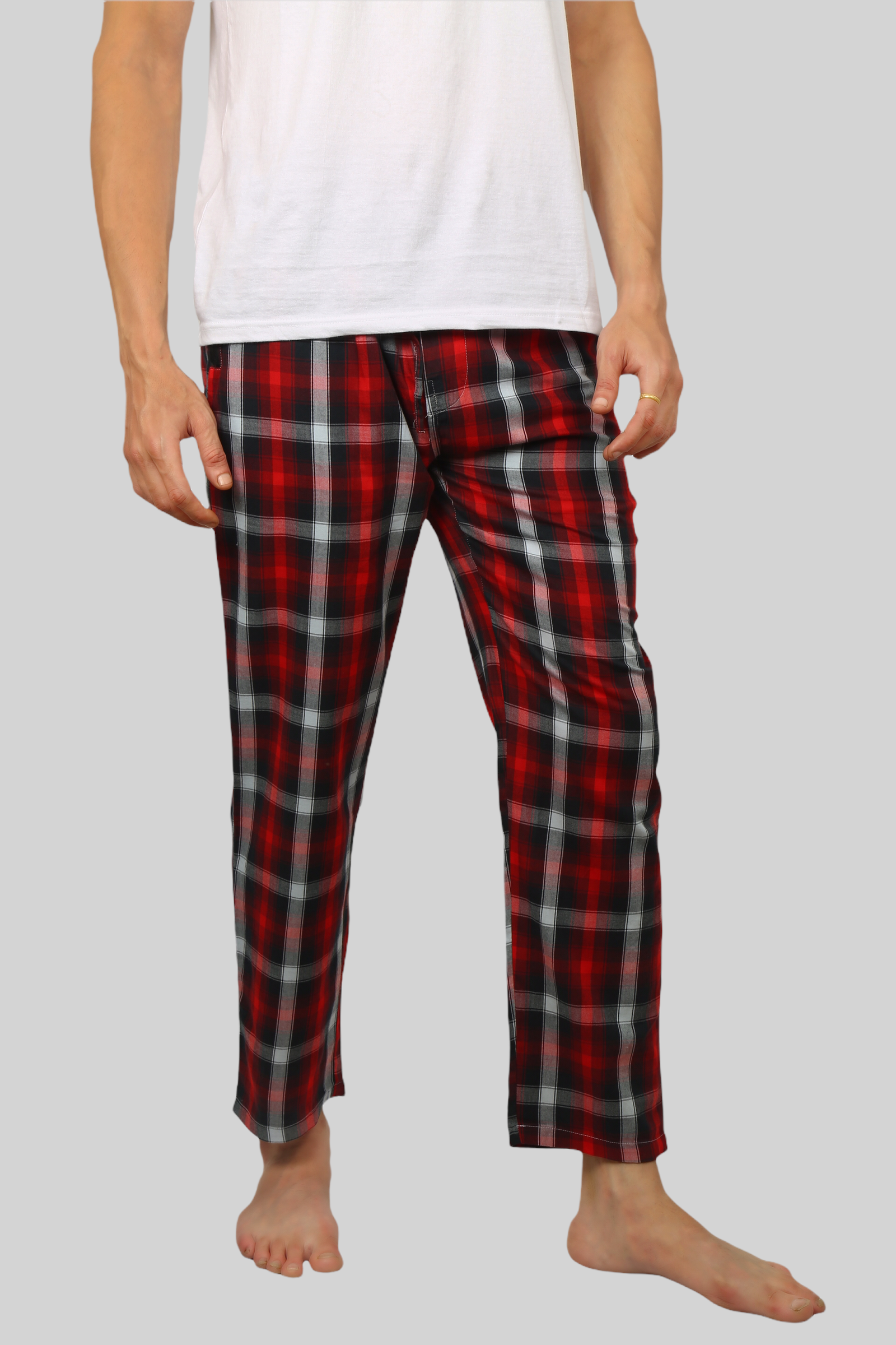 NWT Old Navy Red White Plaid Tartan Flannel Pajama Pants Sleep Lounge Men L  XL | eBay