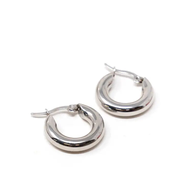 Small Silver Hoops
