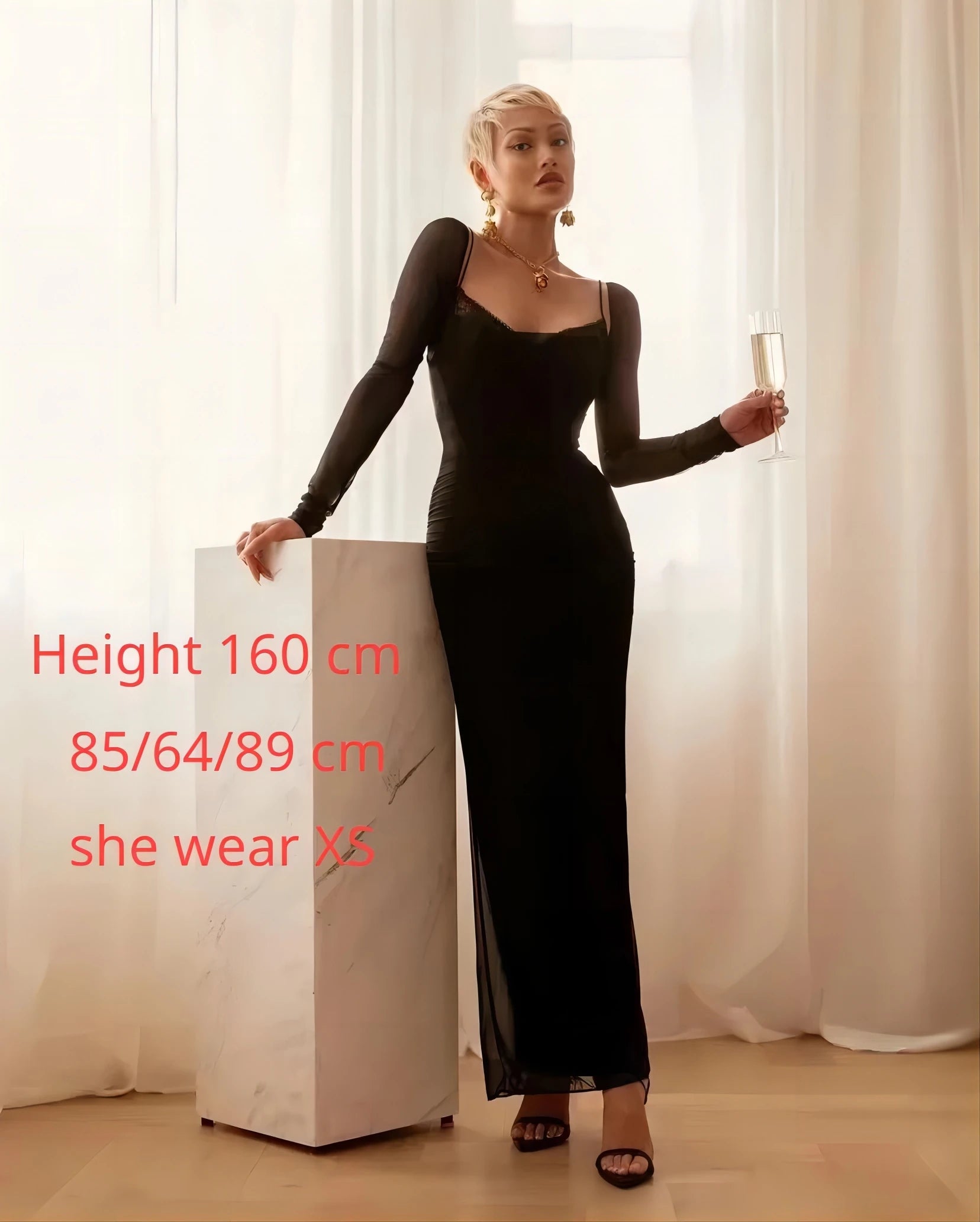 Rose Spaghetti Strap Bodycon Maxi Dress for Formal Occasions - Image 5