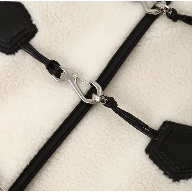 Lambswool Horn Button Coat: Stylish and Warm Women's Jacket - Image 7