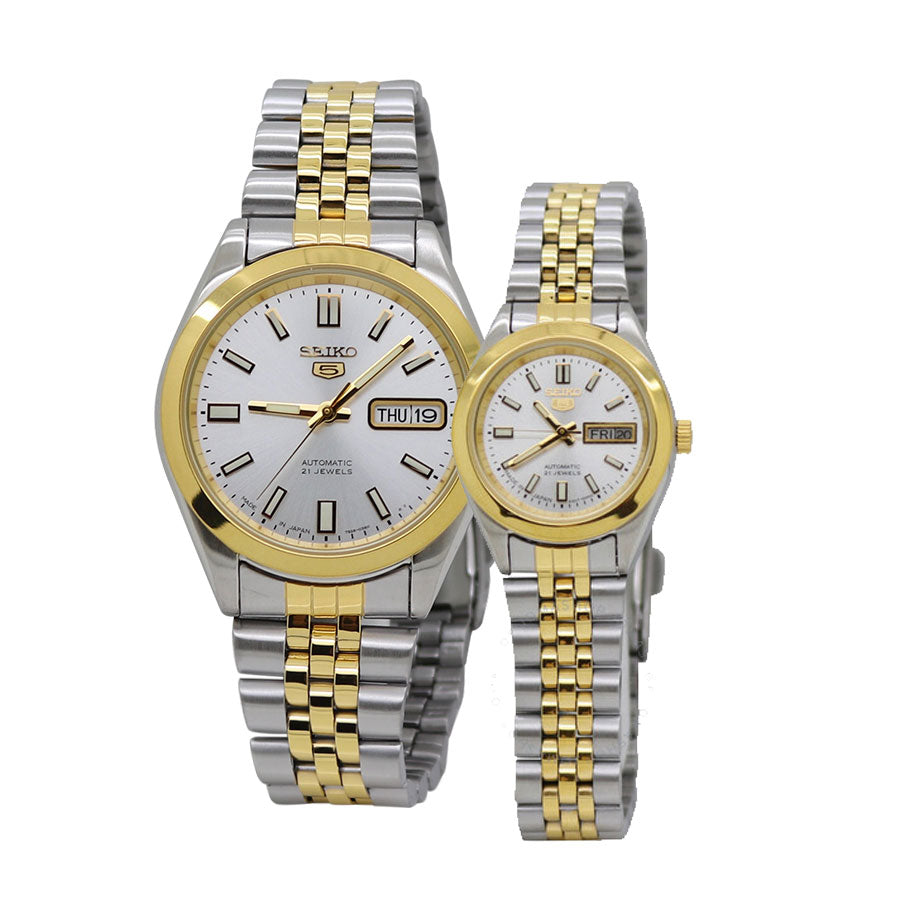 Đồng hồ đôi Seiko Nam SNKC38J1 | Nữ SYMF74J1