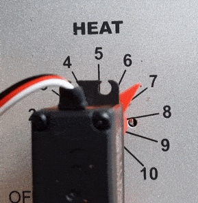 Servo controlled heat