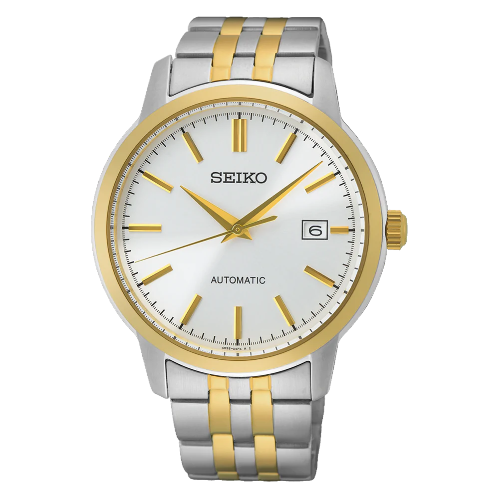 Seiko Conceptual Mens Auto Stainless Steel/Gold/White 100M 41,2mm SRPH –  Granbergs Watches