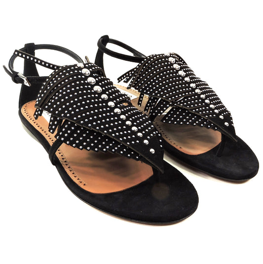 ALAIA 🇮🇹 WOMEN'S BLACK LEATHER AND FABRIC FASHION COMFORT MULES – Euro  Shoes Emporium