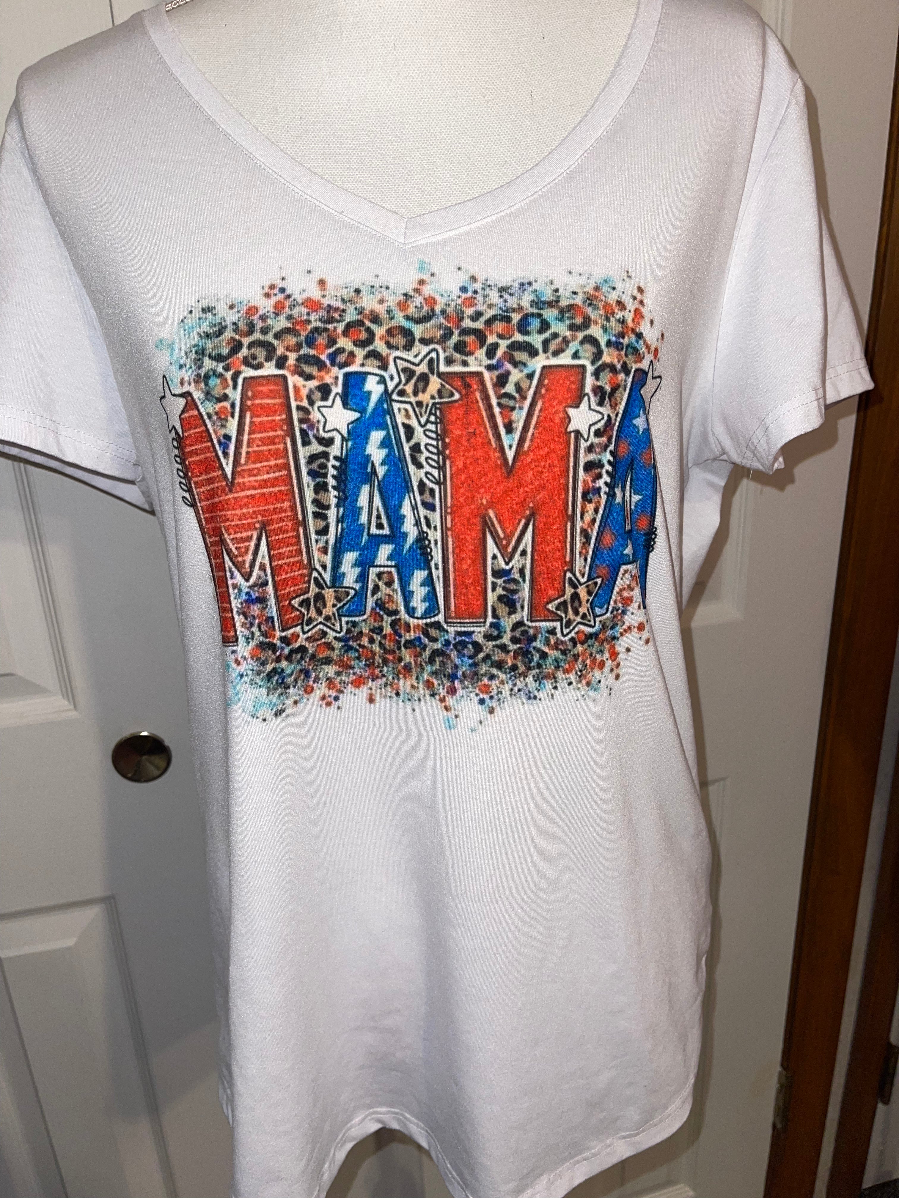 Mama 4th of July tee