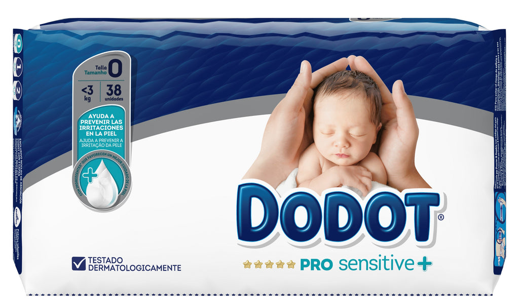 Dodot Pro-Sensitive+ Fraldas Tamanho 1 38 Fraldas