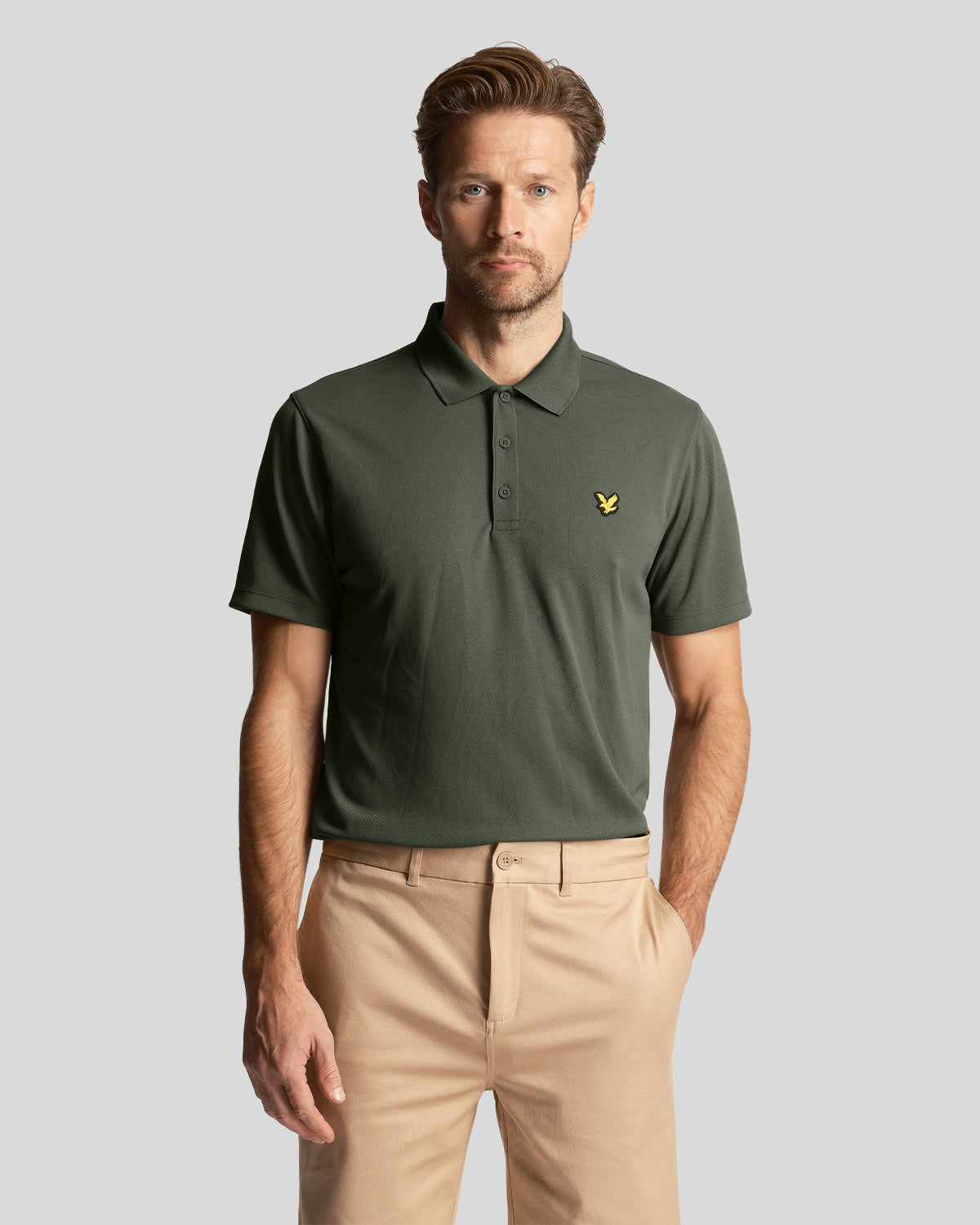 Lyle & Scott Mens Green Golf Technical Polo Shirt - XXL