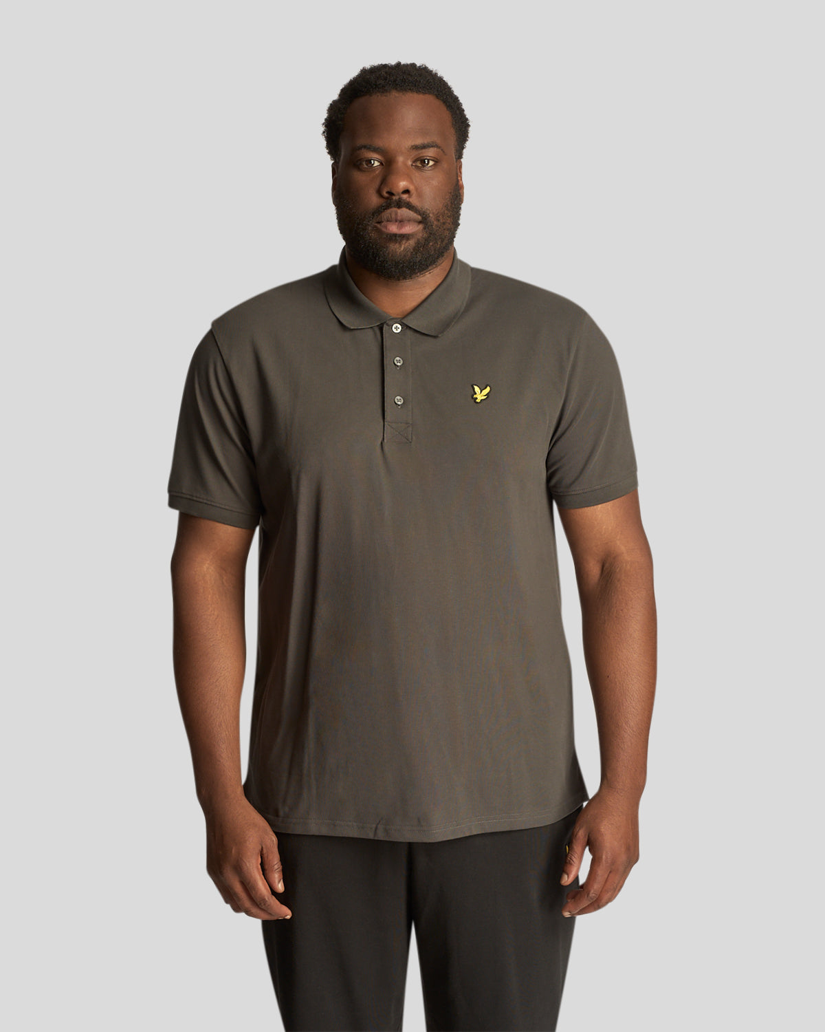 Lyle & Scott Mens Plain Polo Shirt Plus in Green - 5XL product