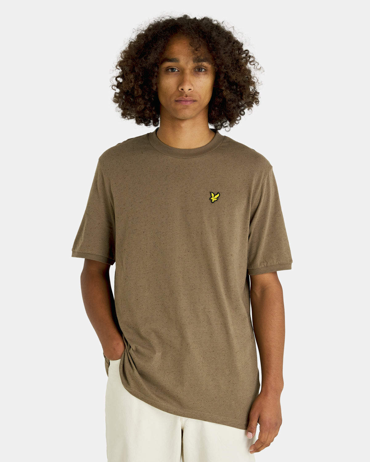Lyle & Scott Mens Donegal T-Shirt Plus in Brown - 5XL product