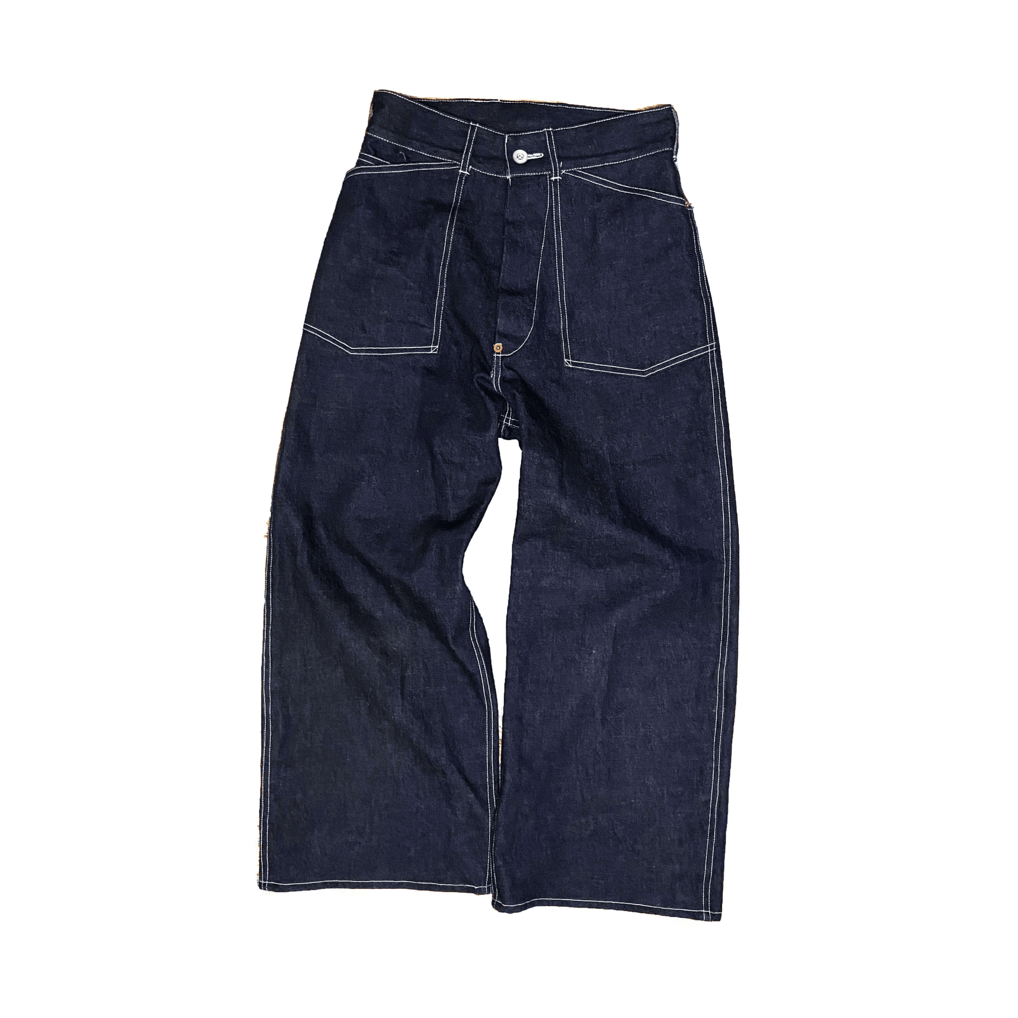 国内正規取扱店 TOMWORKS / Wknee WORK PANTS - BLUE 28インチ デニム