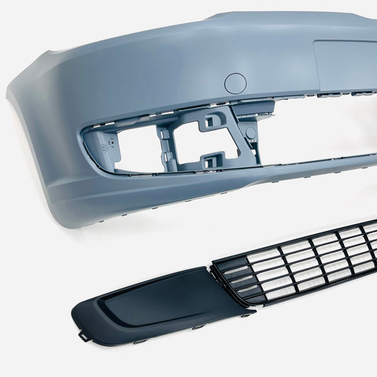 Caddy MK3 smooth primed front bumper (no inserts) – custom-caddy-vans