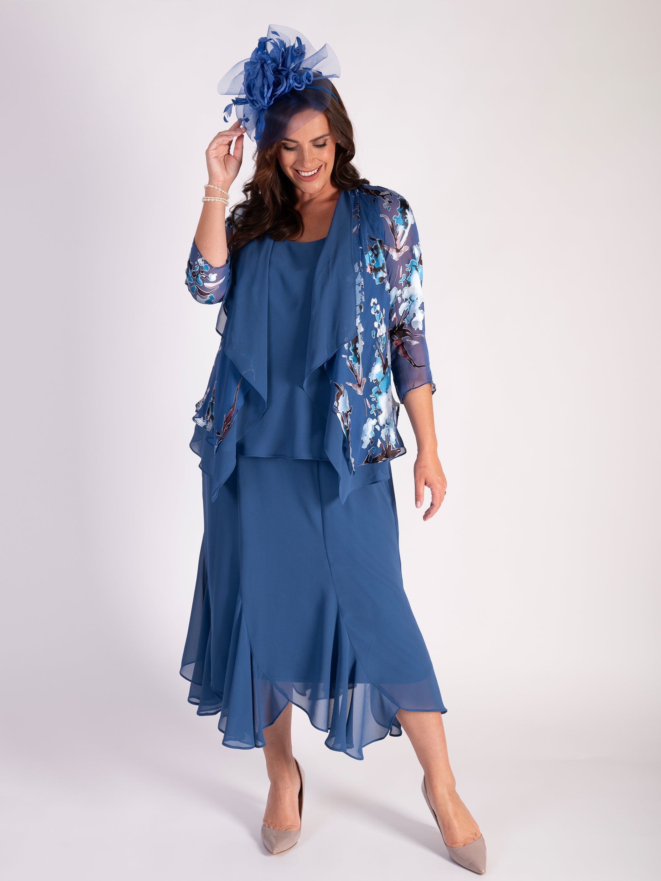 Bluebird Six Panelled Chiffon Skirt