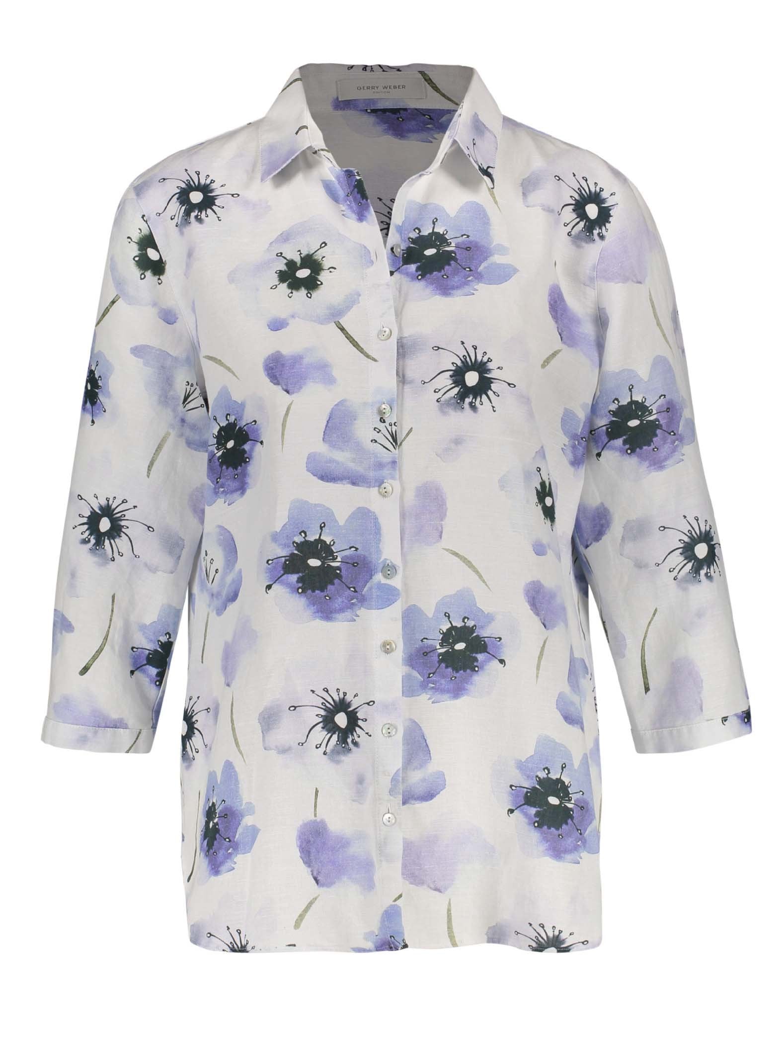 White Pastel Floral Blouse Rldm - how to make a good shirt on roblox using paintnet rldm