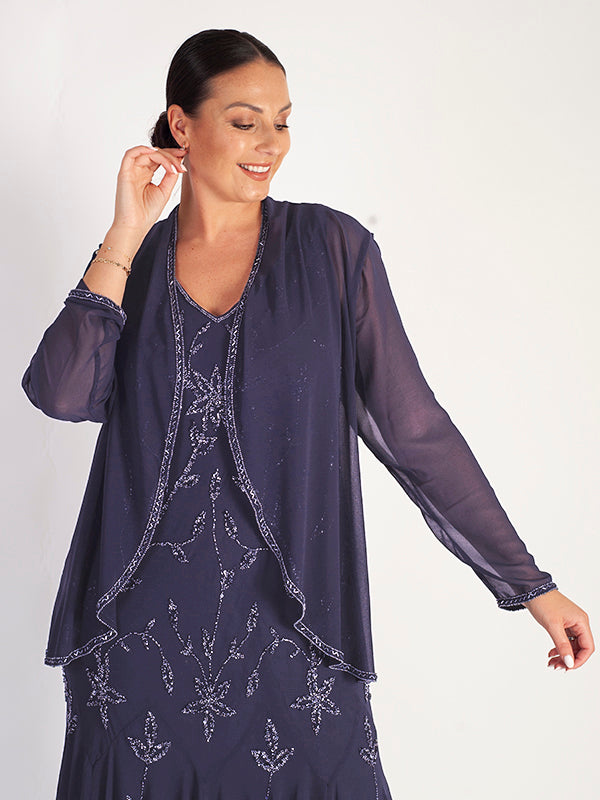 Violetta Beaded Trim Shrug