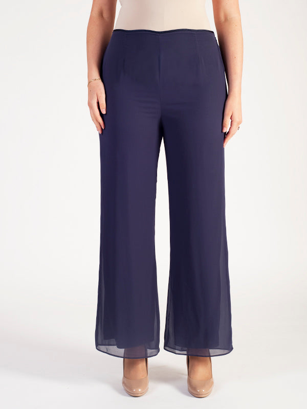 Violetta Jersey Lined Chiffon Trouser