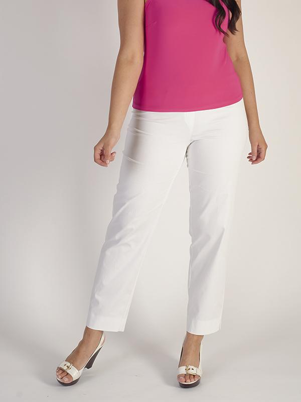 Ivory Stretch Cotton Trouser