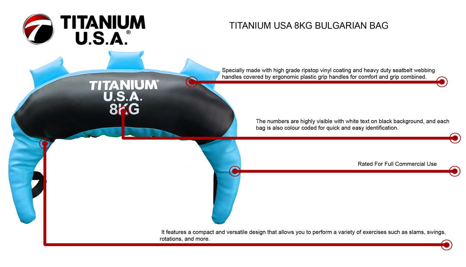 TITANIUM USA 8KG BULGARIAN BAG