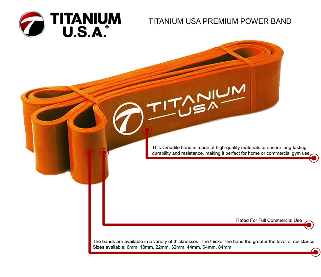TITANIUM USA 6MM TO 84MM PREMIUM POWER BANDS PACKAGE