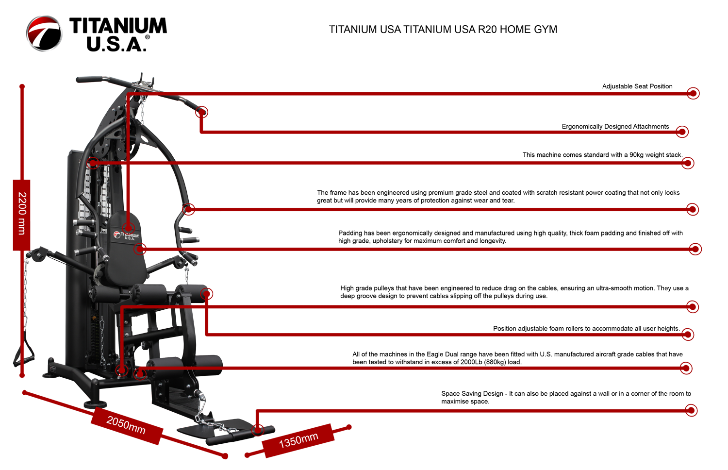 TITANIUM USA R20 HOME GYM