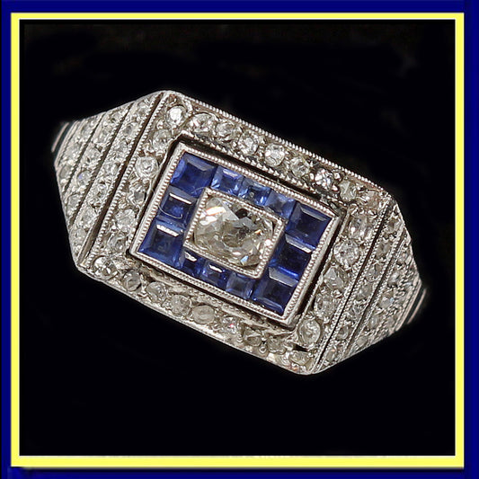 Art Deco Men's Diamond Ring – Rodriguez and Sons Estate Jewelers
