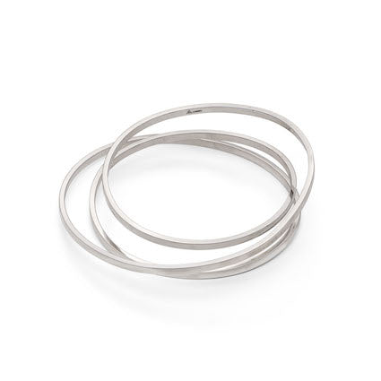 sculptural loop d loop bangle