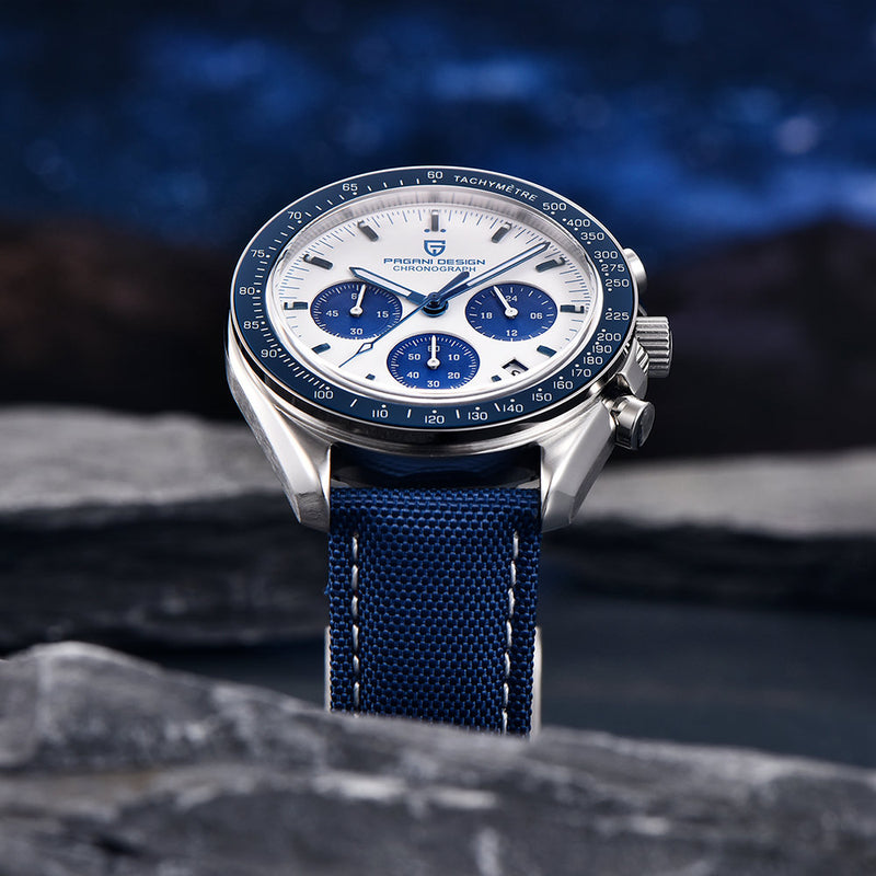 Pagani Design PD-1701 Speedmaster Moonwatch Men's 40mm Seiko VK63  Chronograph Quartz Watch Sapphire Crystal 100m Waterproof Luminous Watch