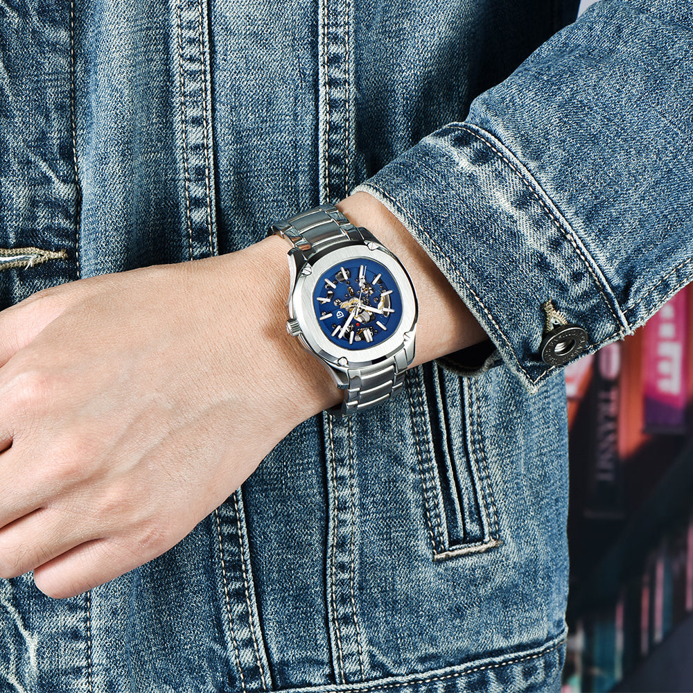 Pagani Design PD-1660 Masculino Chronograph Watch Genuine Leather Band ...