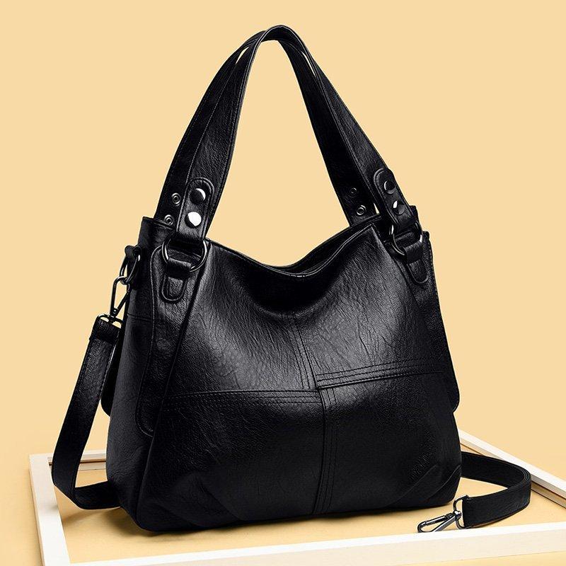 Women's Retro Soft Leather High Capacity Shoulder Bag – BEEMODA