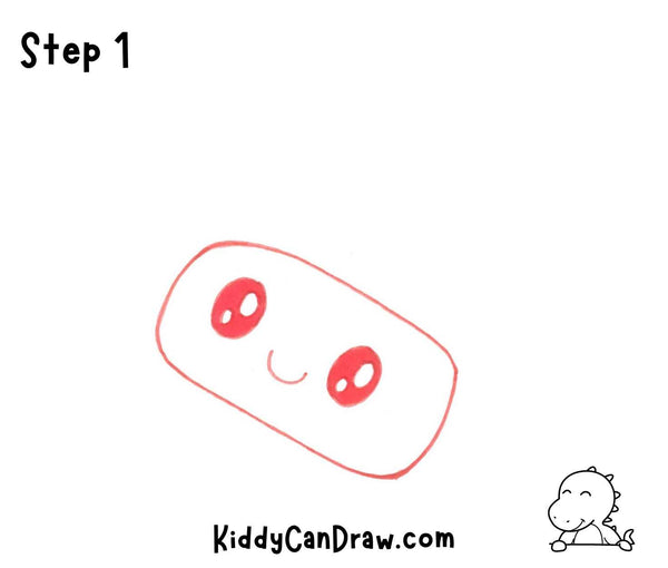 How To Draw Cute Halloween Candy Step 1