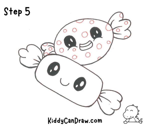 How To Draw Cute Halloween Candy Step 5