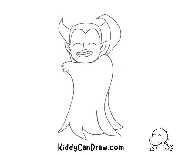 How To Draw Dracula Easy For Halloween Final