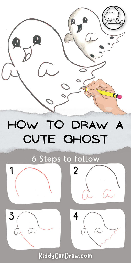 How To Draw a Cute Ghost