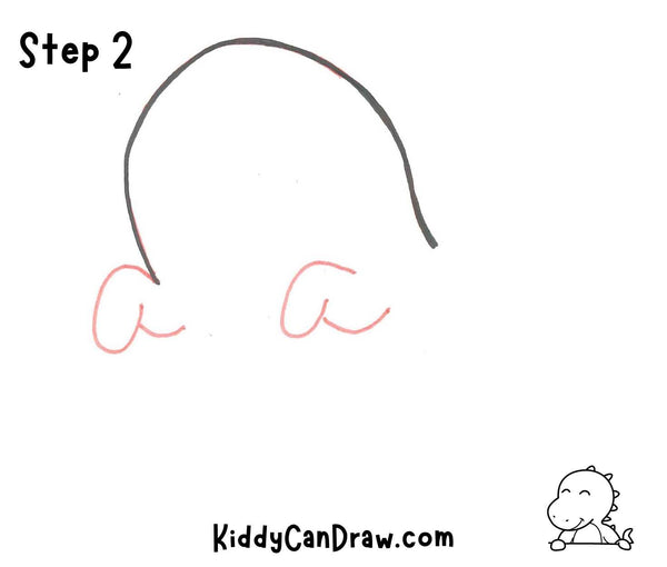 How To Draw a Cute Ghost Step 2