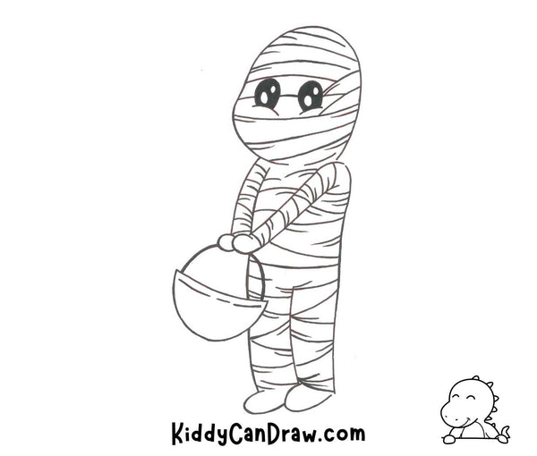 How To Draw a Cute Mummy Final
