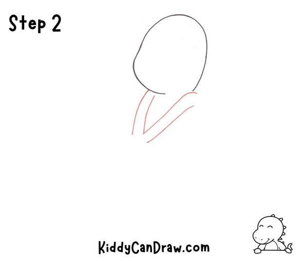 How To Draw a Cute Mummy Step 2